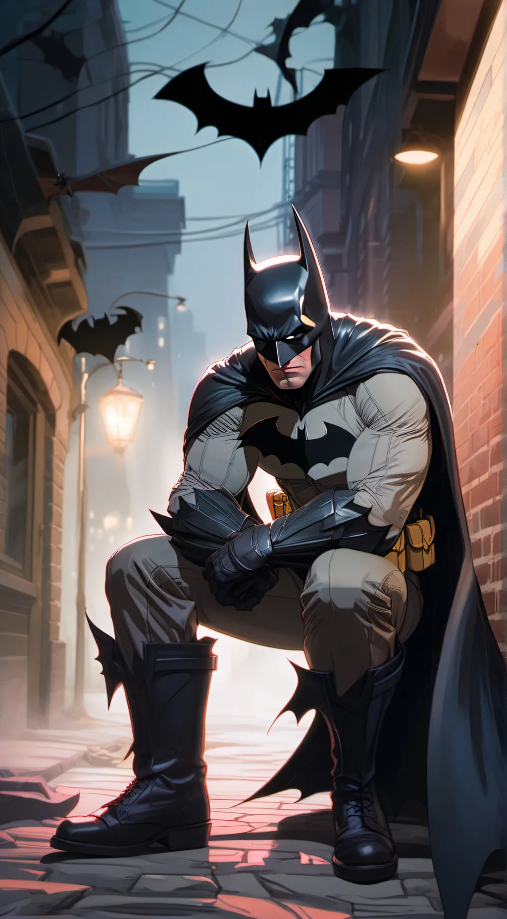 ai character:  The Batman background
