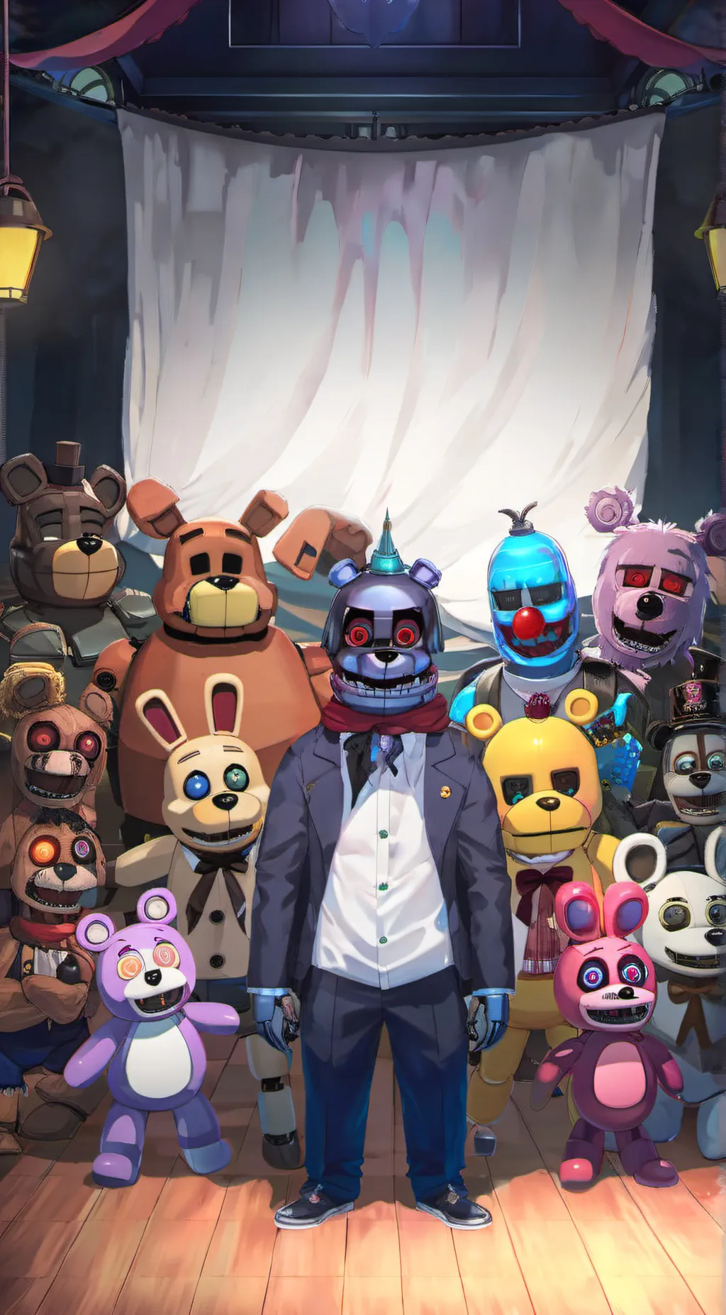 ai character: Fnaf background