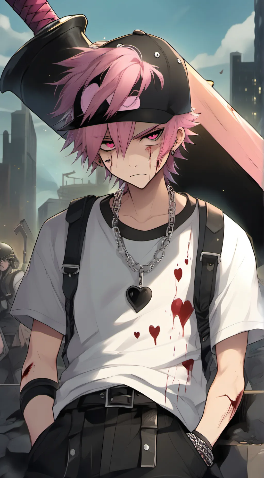ai character: HeartBreak  background
