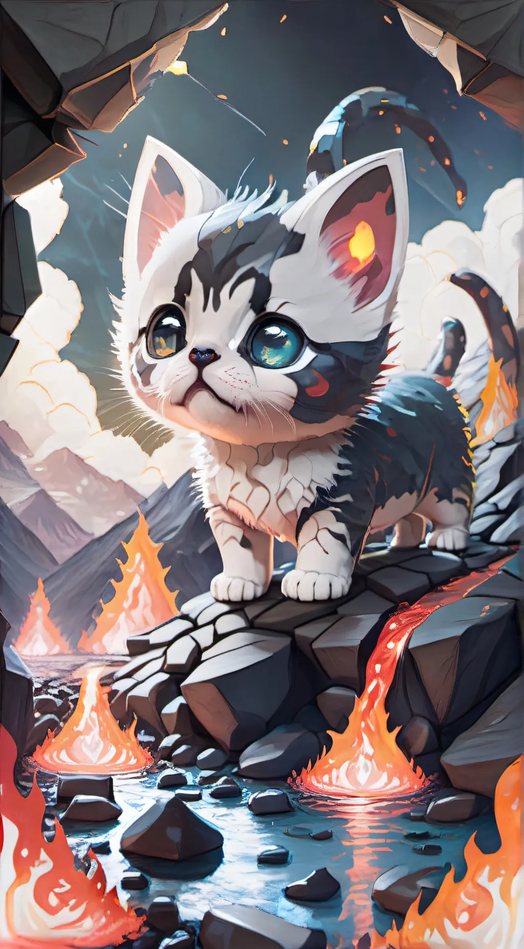 ai character: Luna background