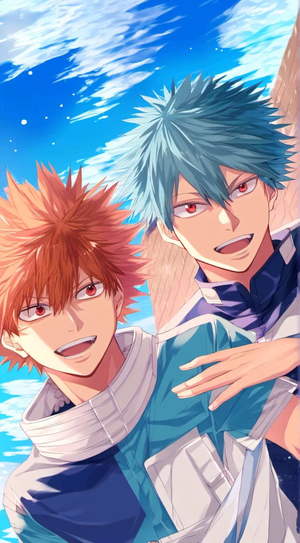 ai character: Shoto&Katsuki background
