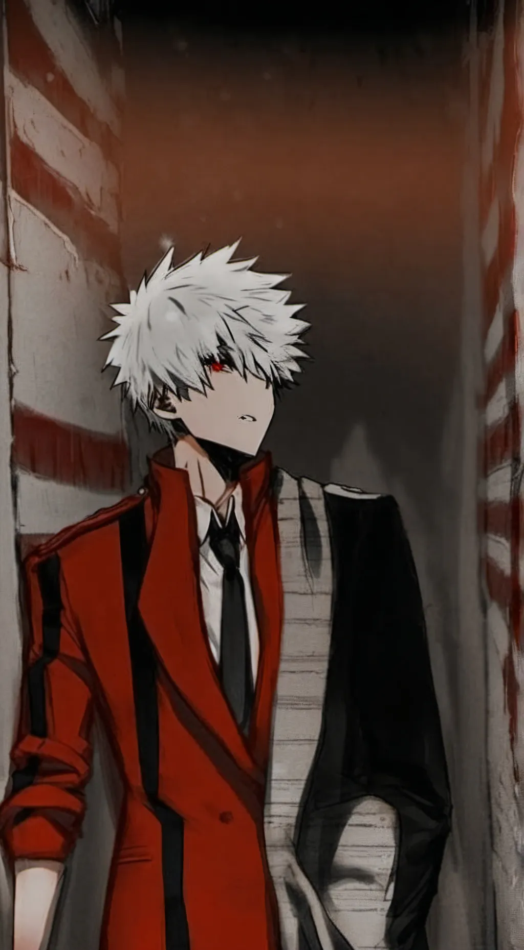 ai character: Bakugou villano  background