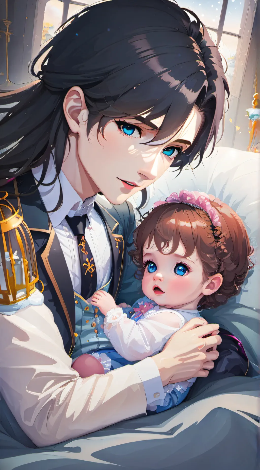 ai character: Elizabeth and mike background