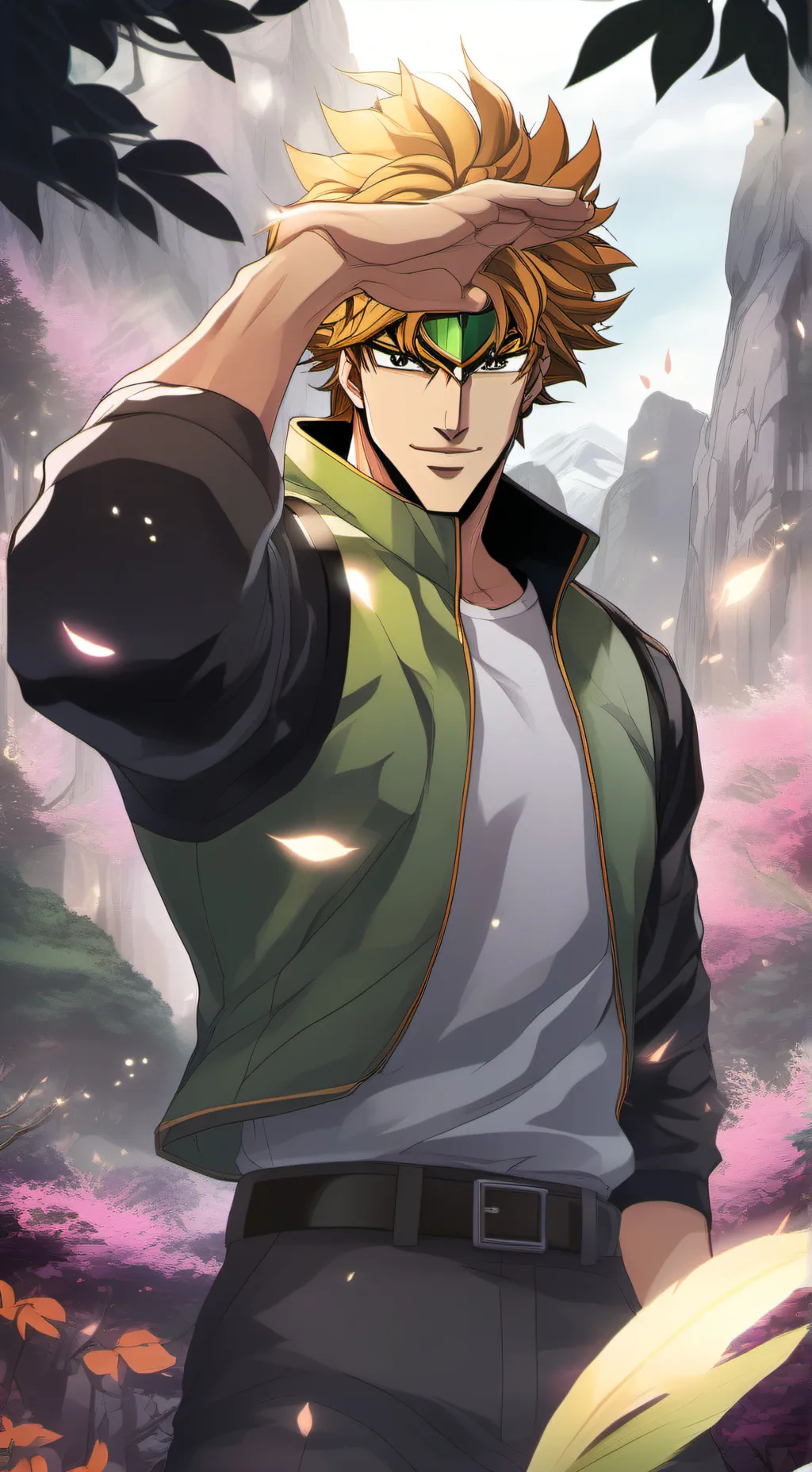 ai character: dio (?)  background