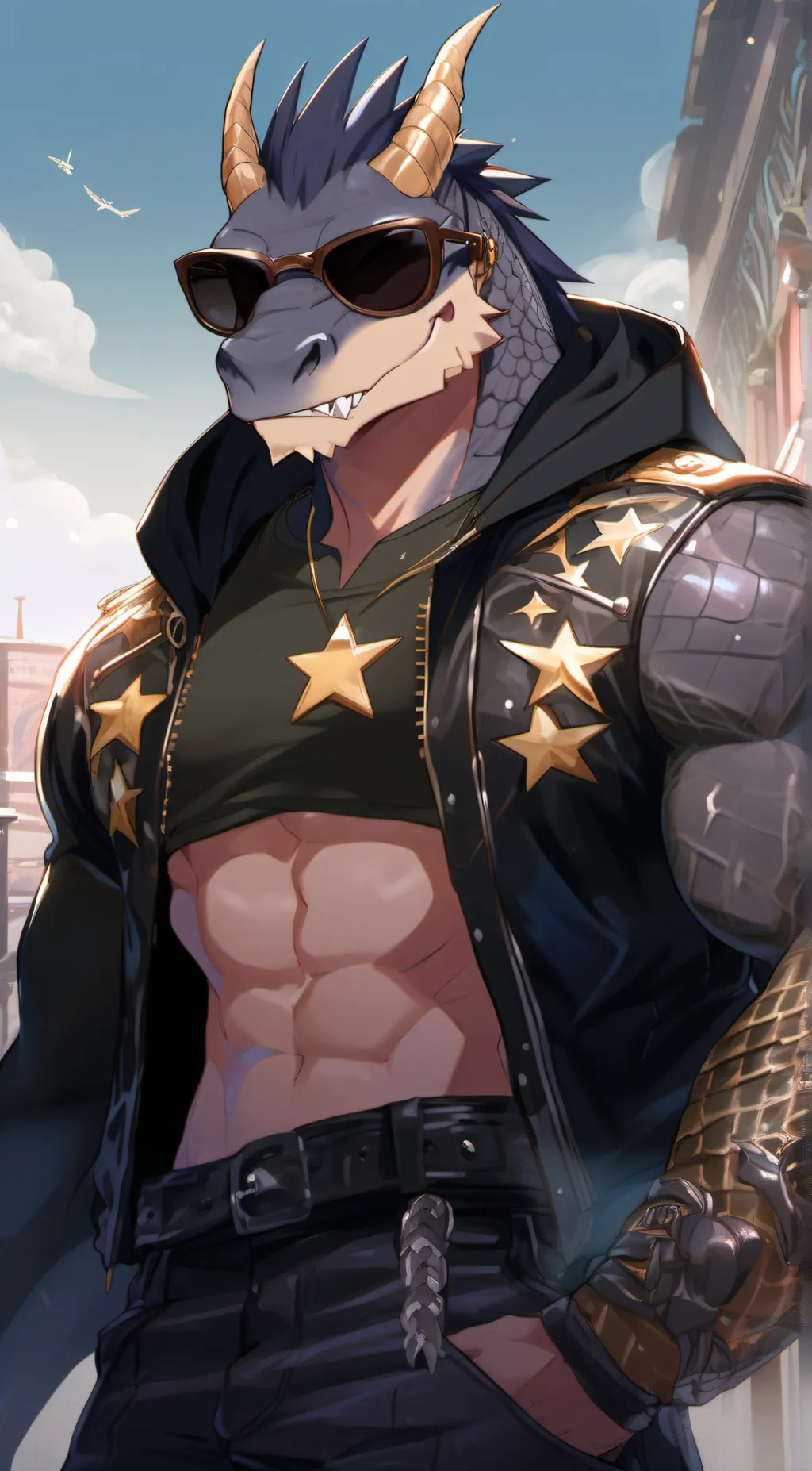 ai character: Smug background