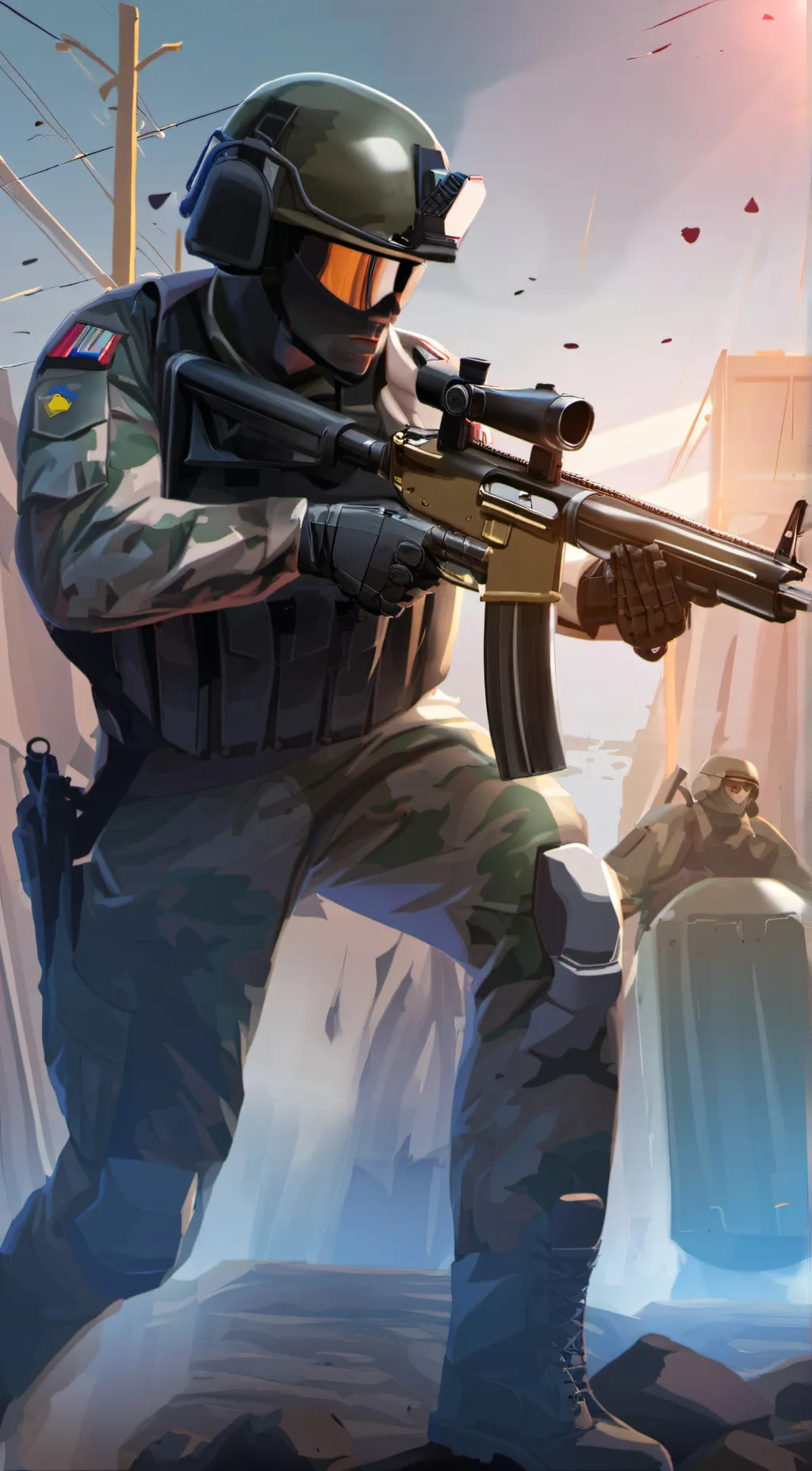 ai character: Alpha-1 background