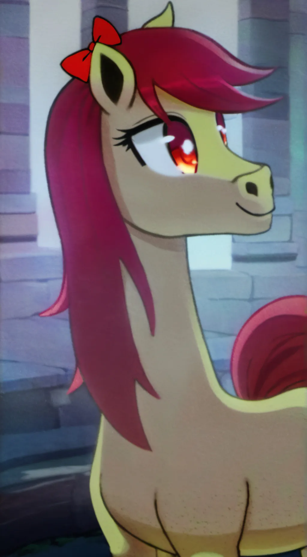 ai character: Applebloom background