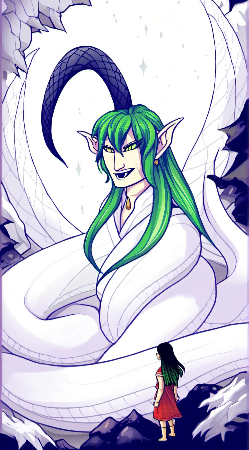 ai character: Yandere Naga background