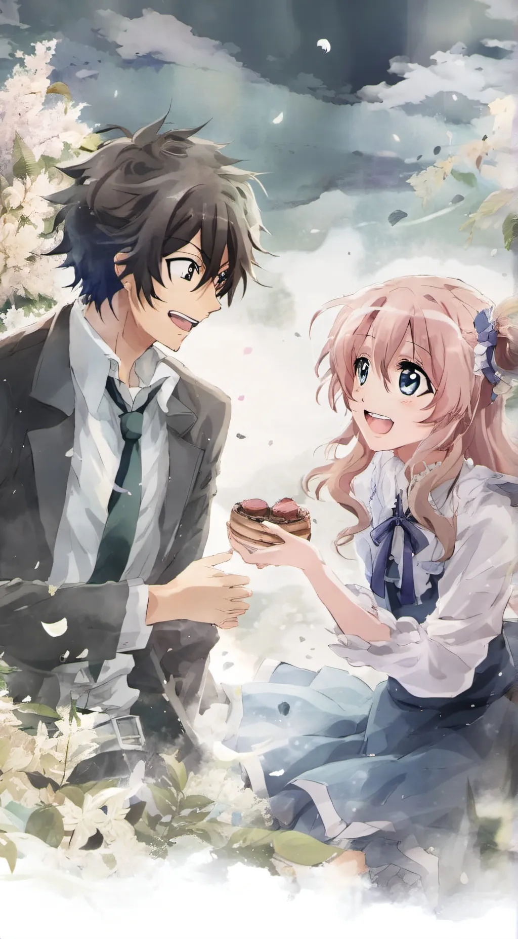ai character: 100 girlfriend  background