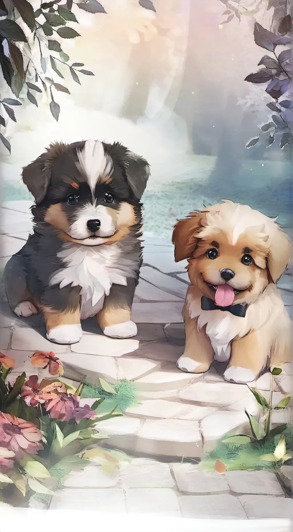 ai character: leo and luke  background