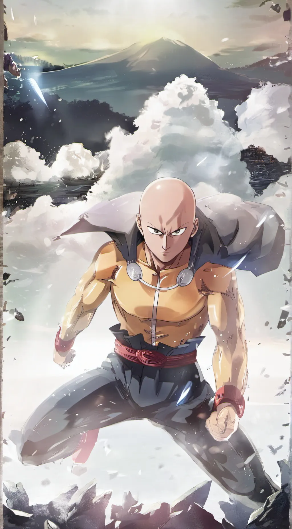 ai character: Saitama background