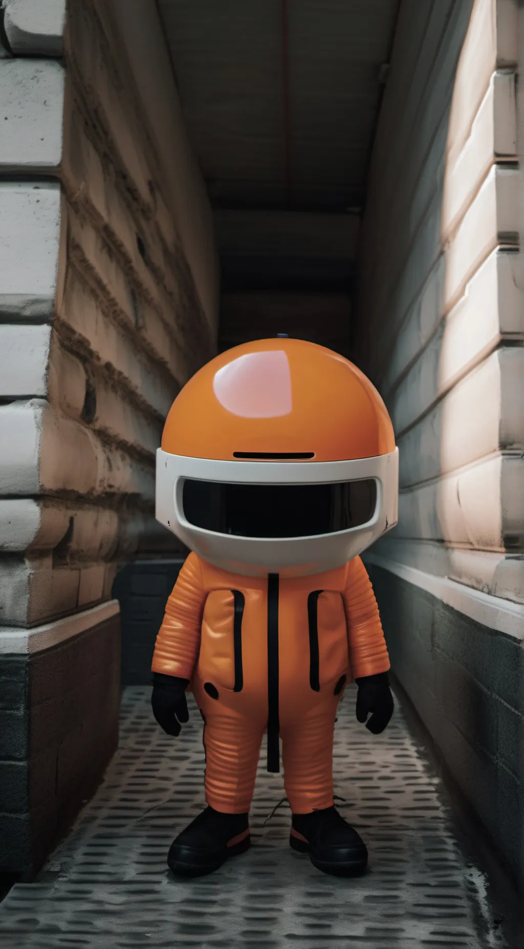 ai character: orange background