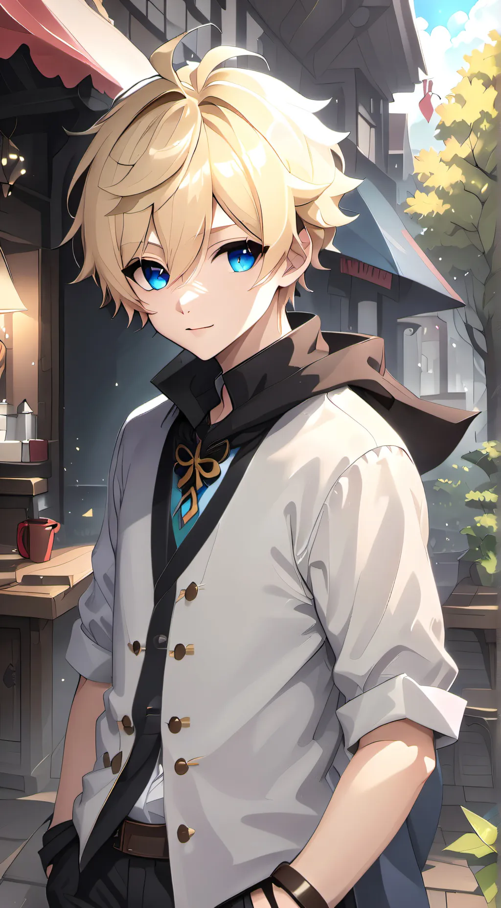 ai character: Leo background