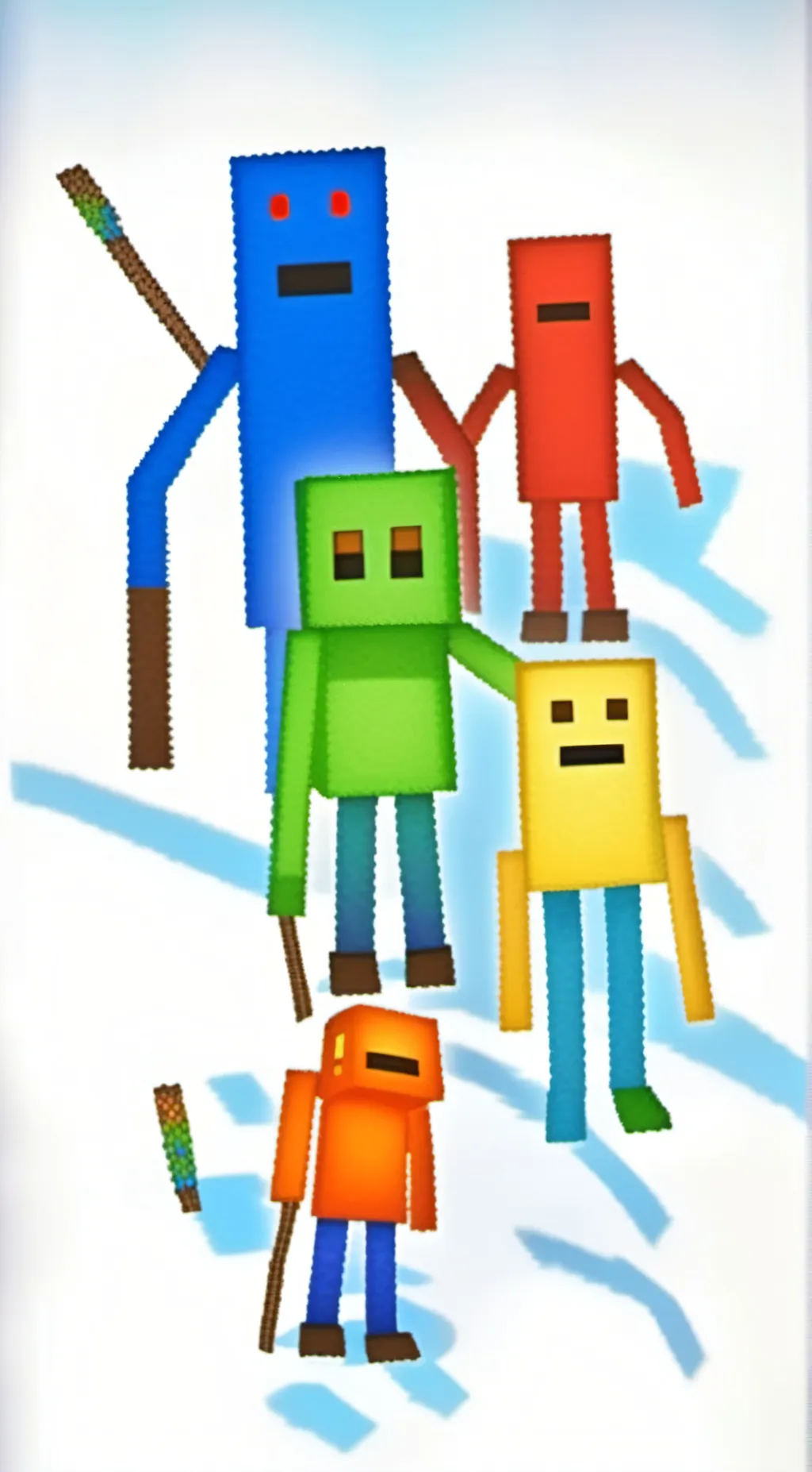 ai character: Stick men from yt background