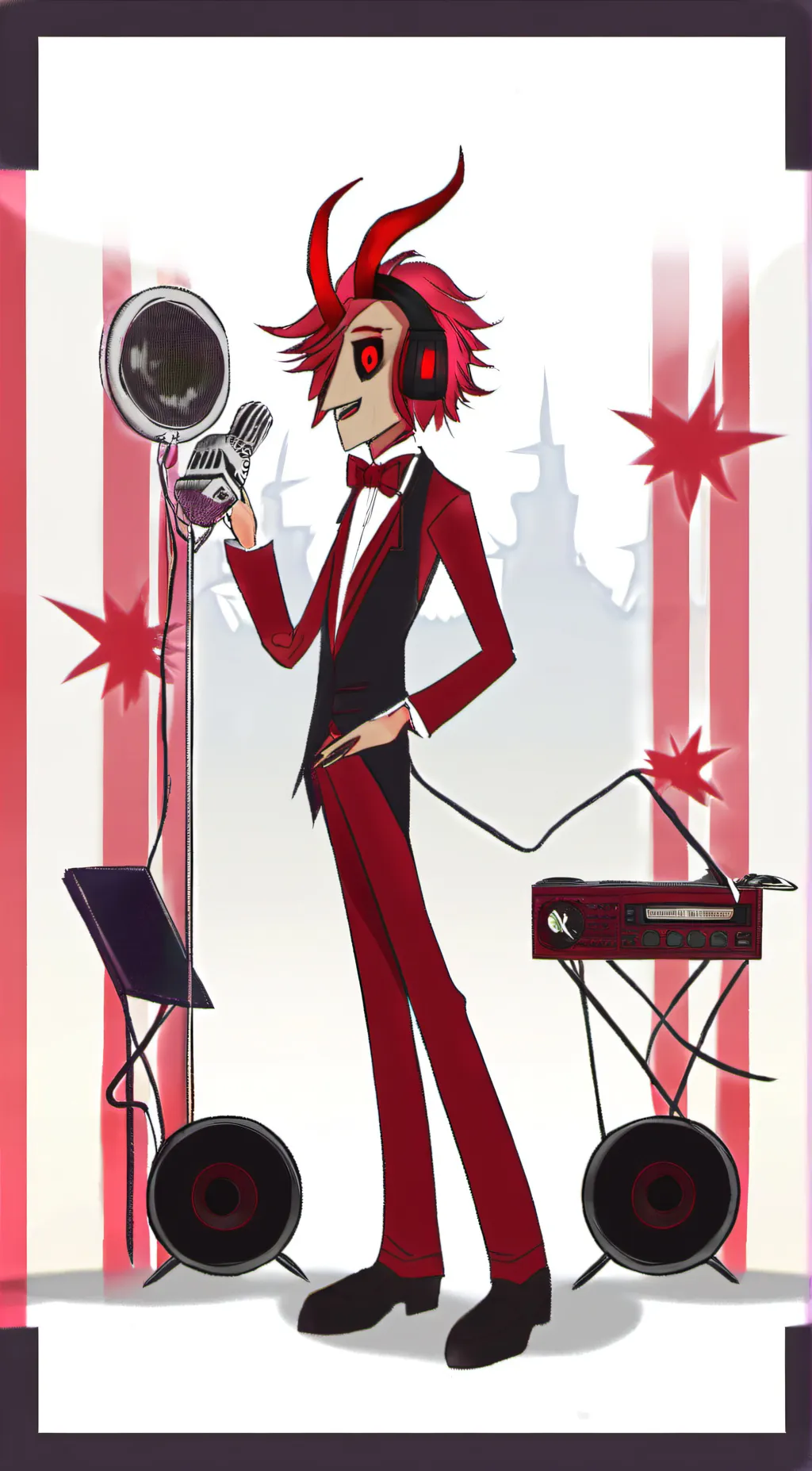 ai character: alastor the radio  background