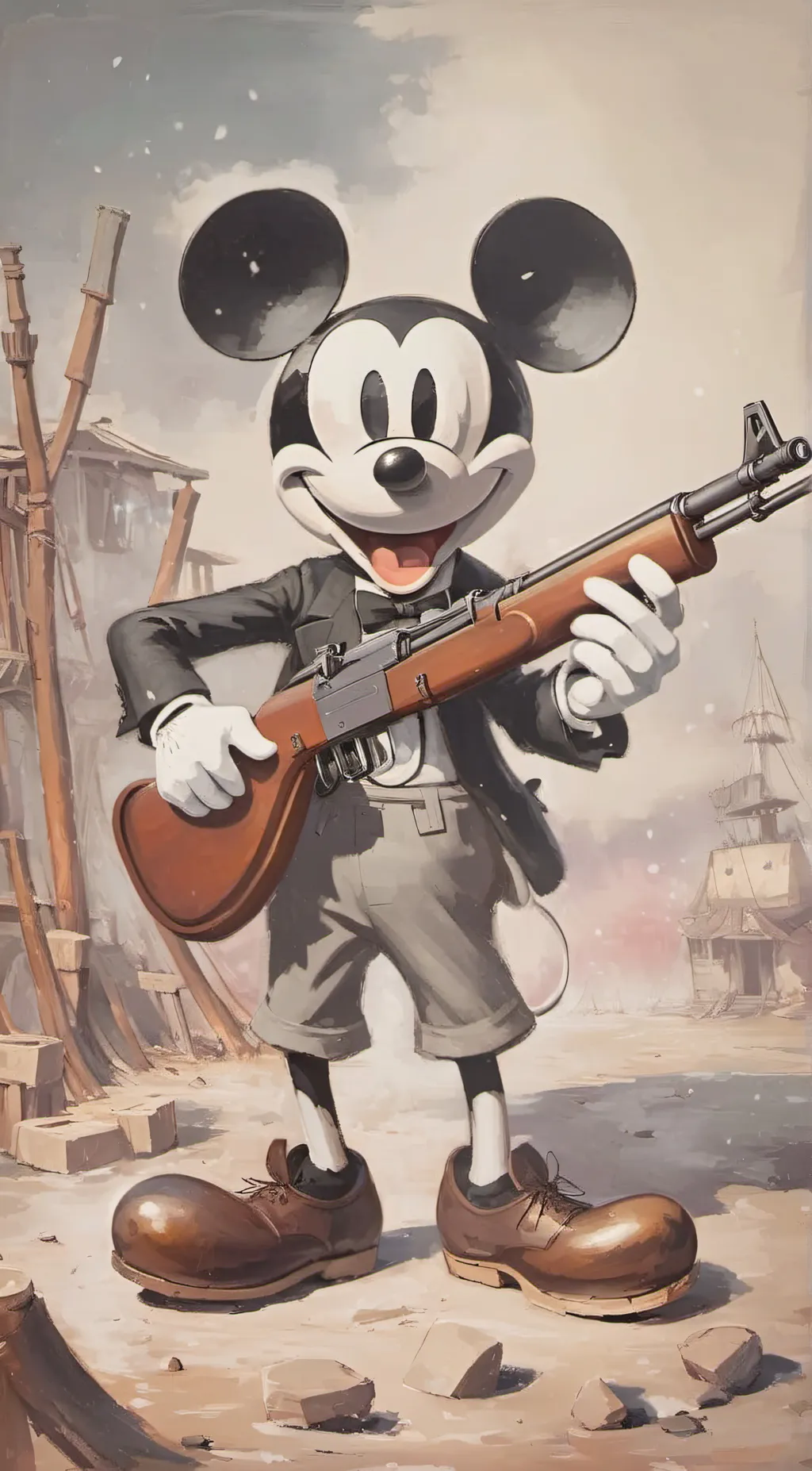 ai character: PUBLIC DOMAIN background