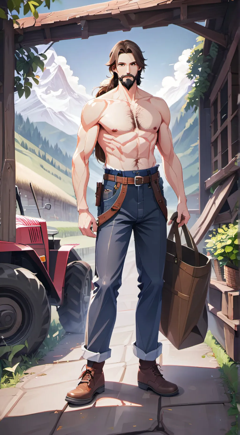 ai character: Mark background