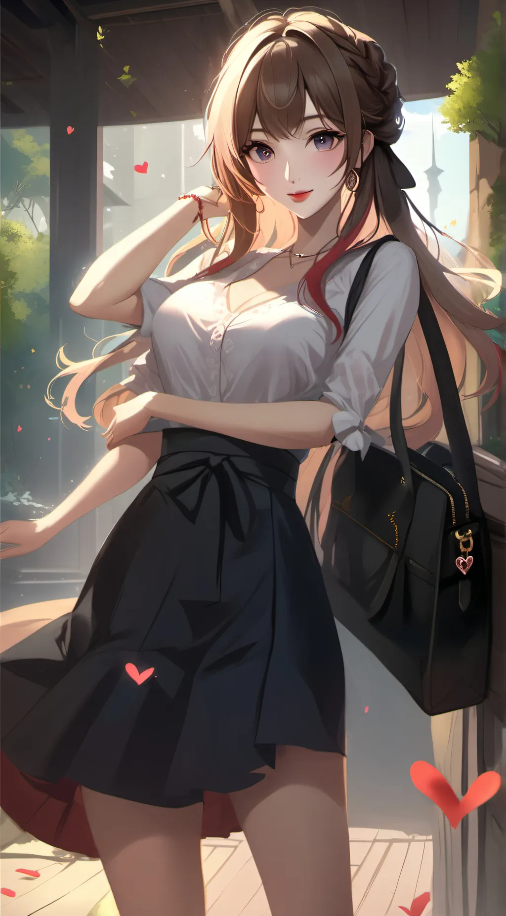 ai character: amber background
