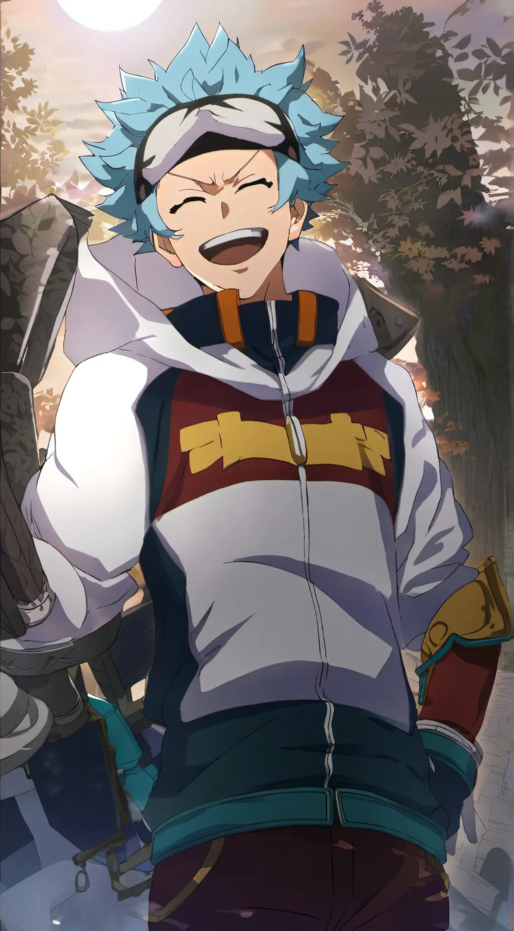 ai character: Oboro shirakumo  background