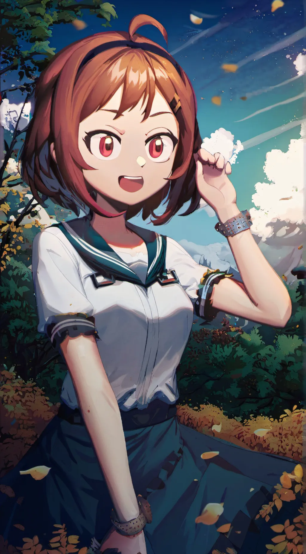 ai character: ochaco background