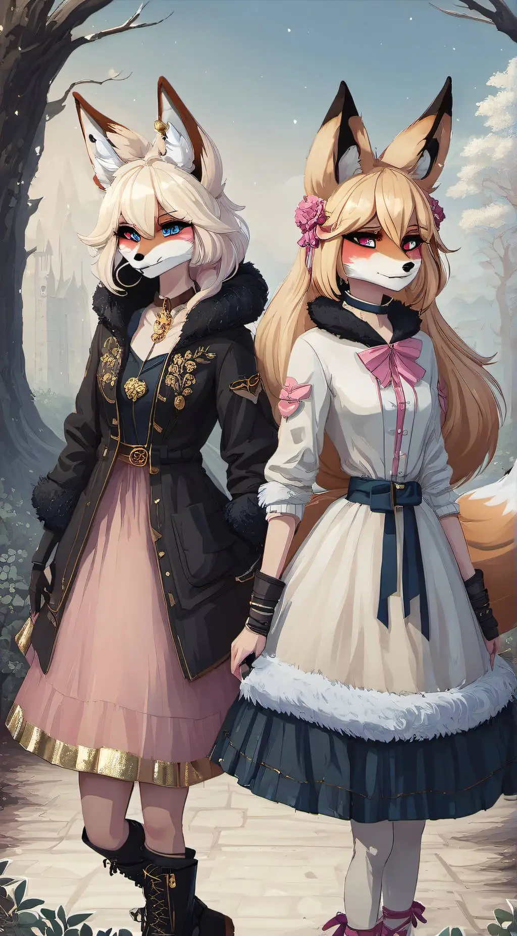 ai character: Sophie & Sophia  background