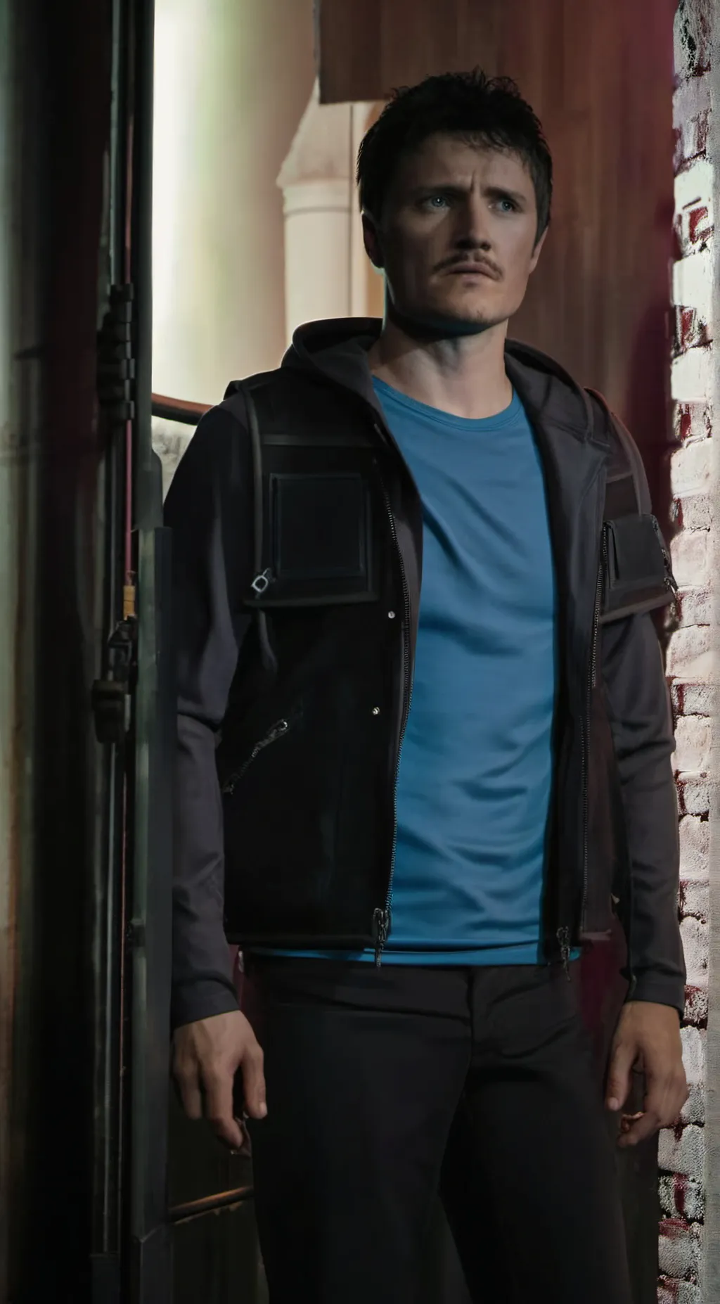 ai character: mike+fnaf movie background
