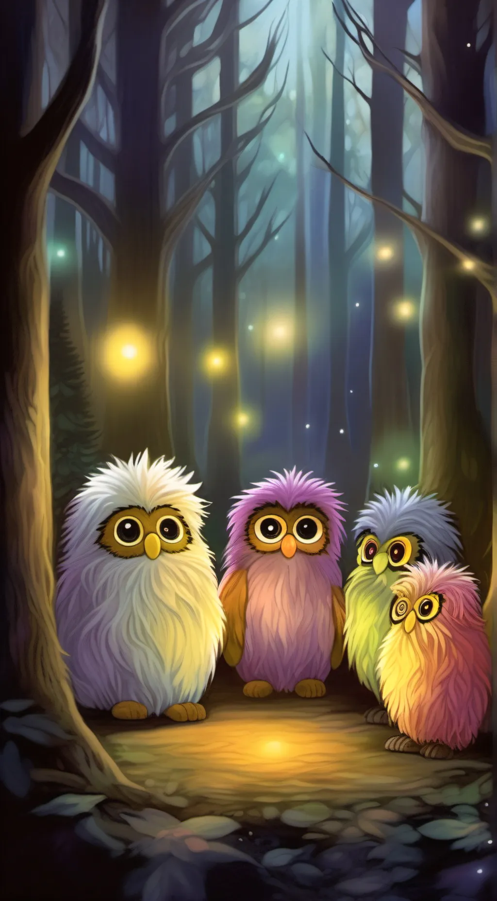 ai character: furby tribe background