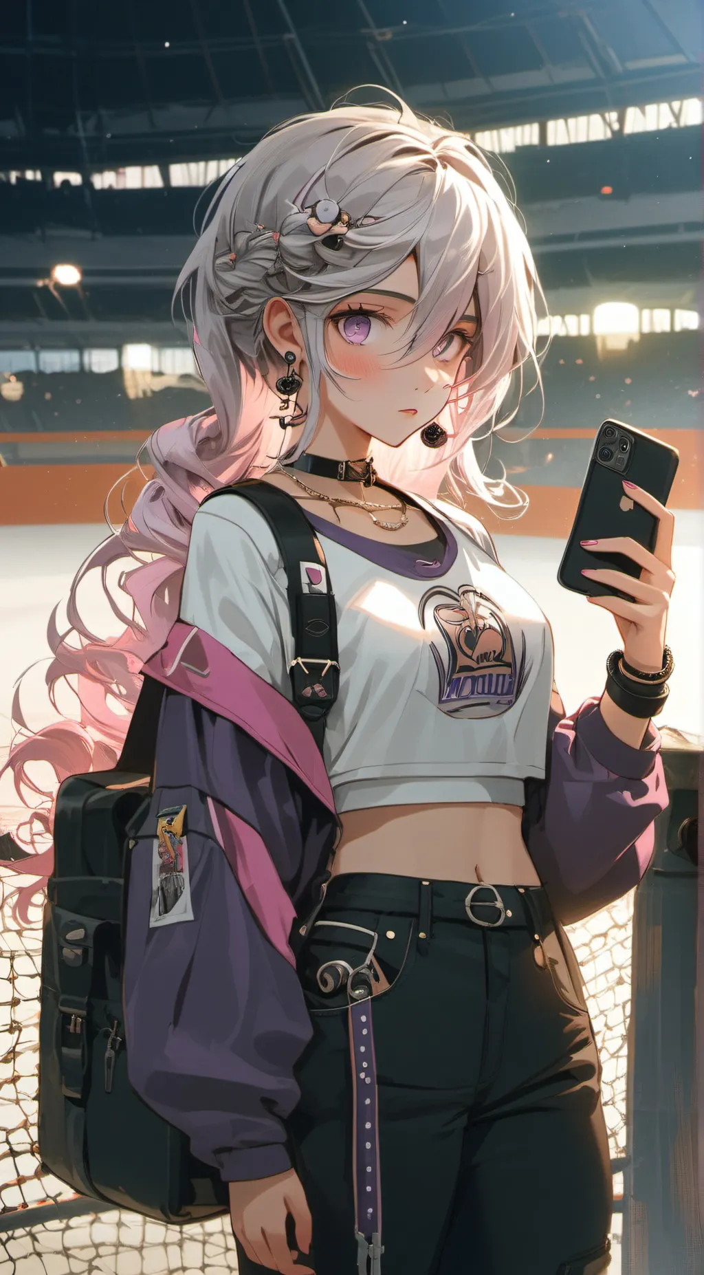 ai character: Lilac  background