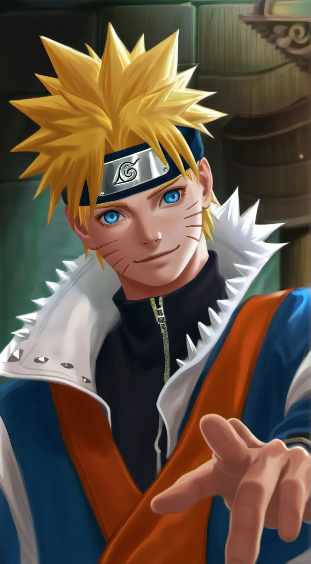 ai character: Naruto Uzumaki  background