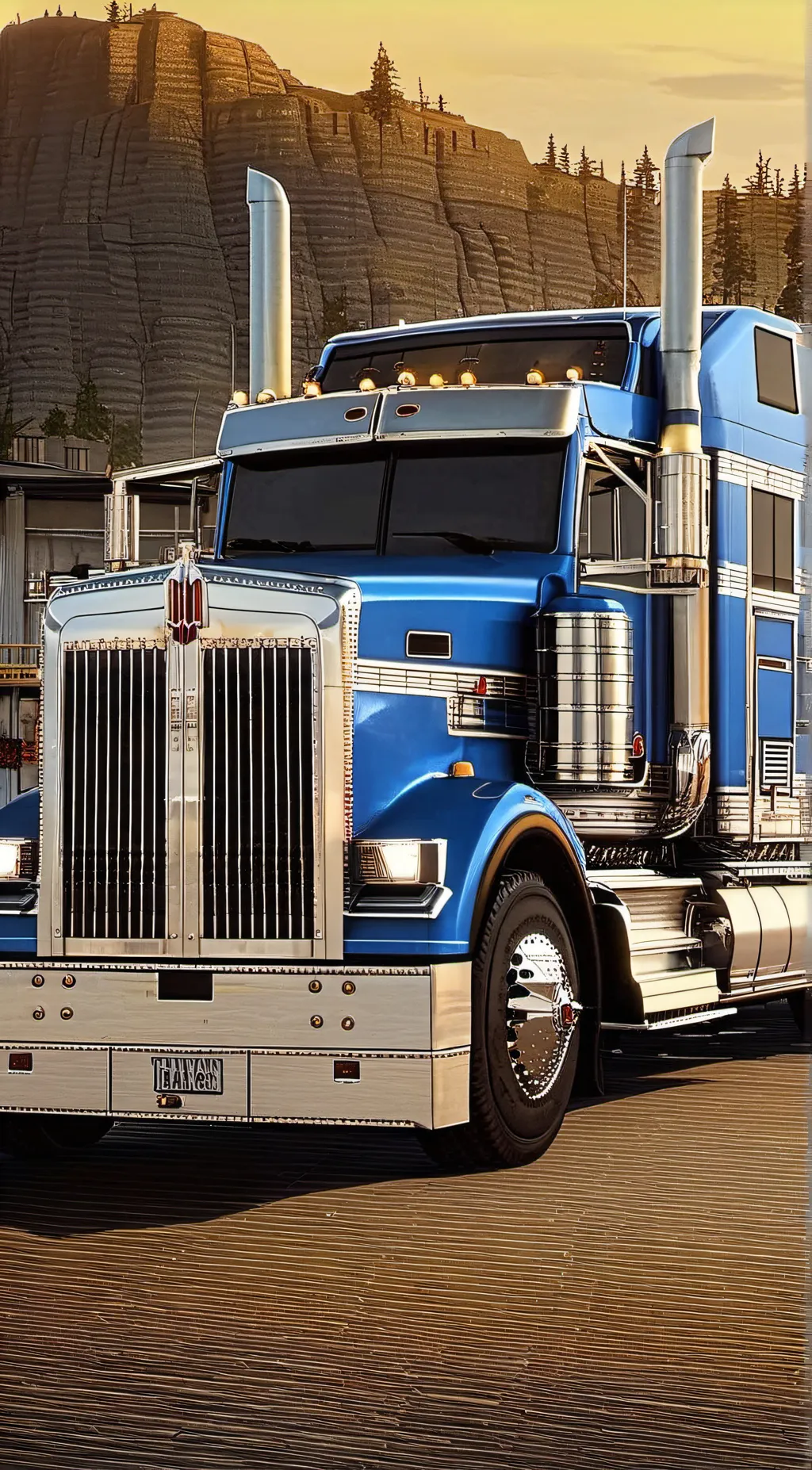 ai character: Kenworth W900l background
