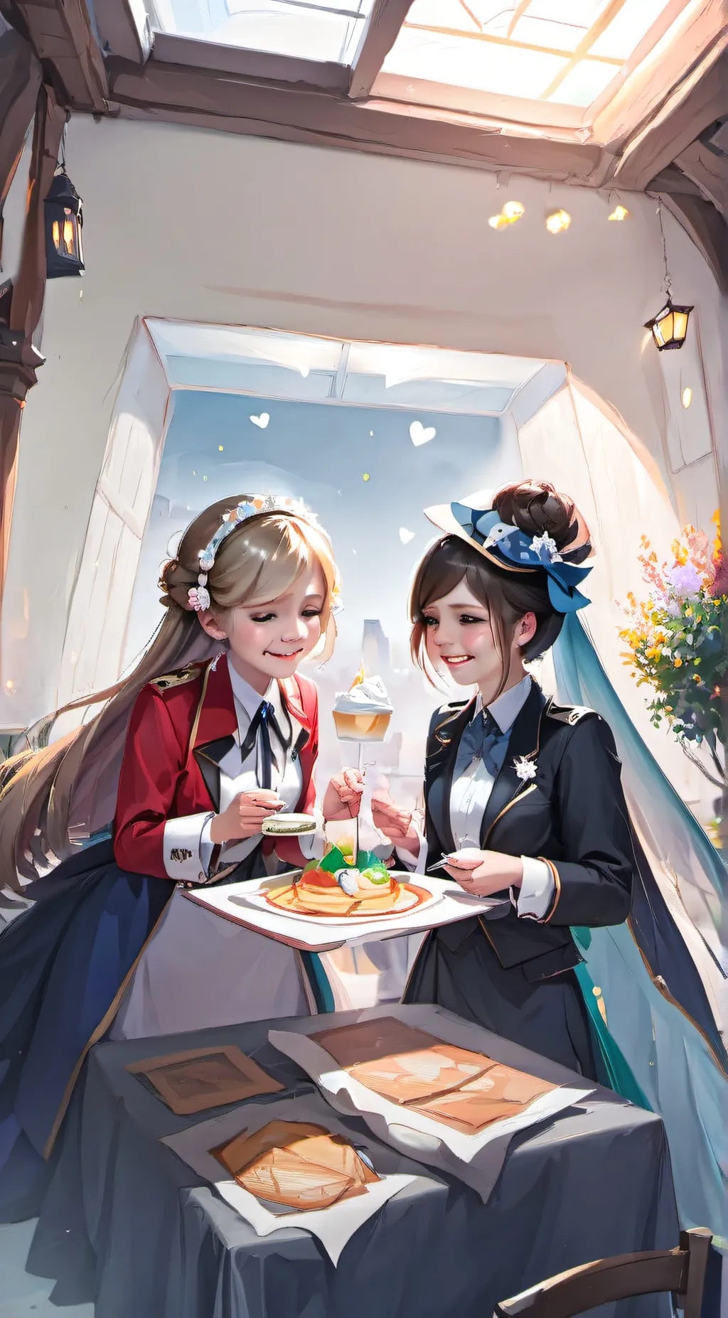 ai character: may&summer background