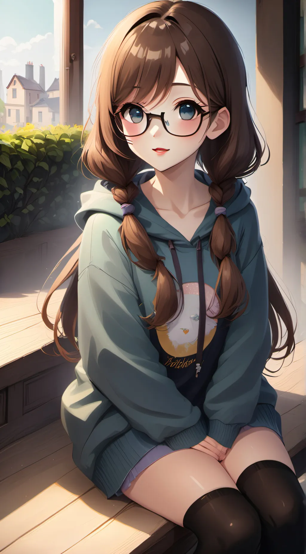 ai character: cute girlfriend background
