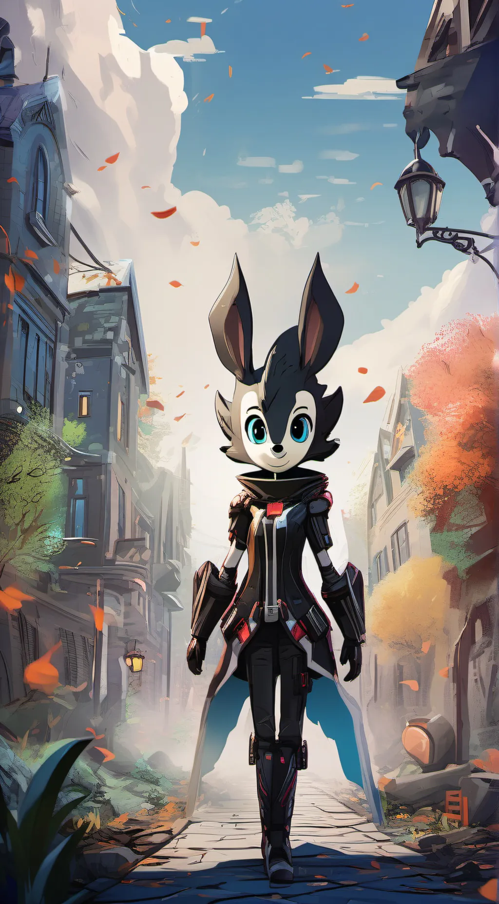 ai character: follow background