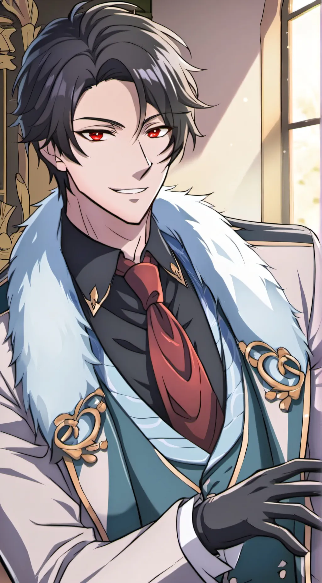 ai character: Lucifer (obey me!) background