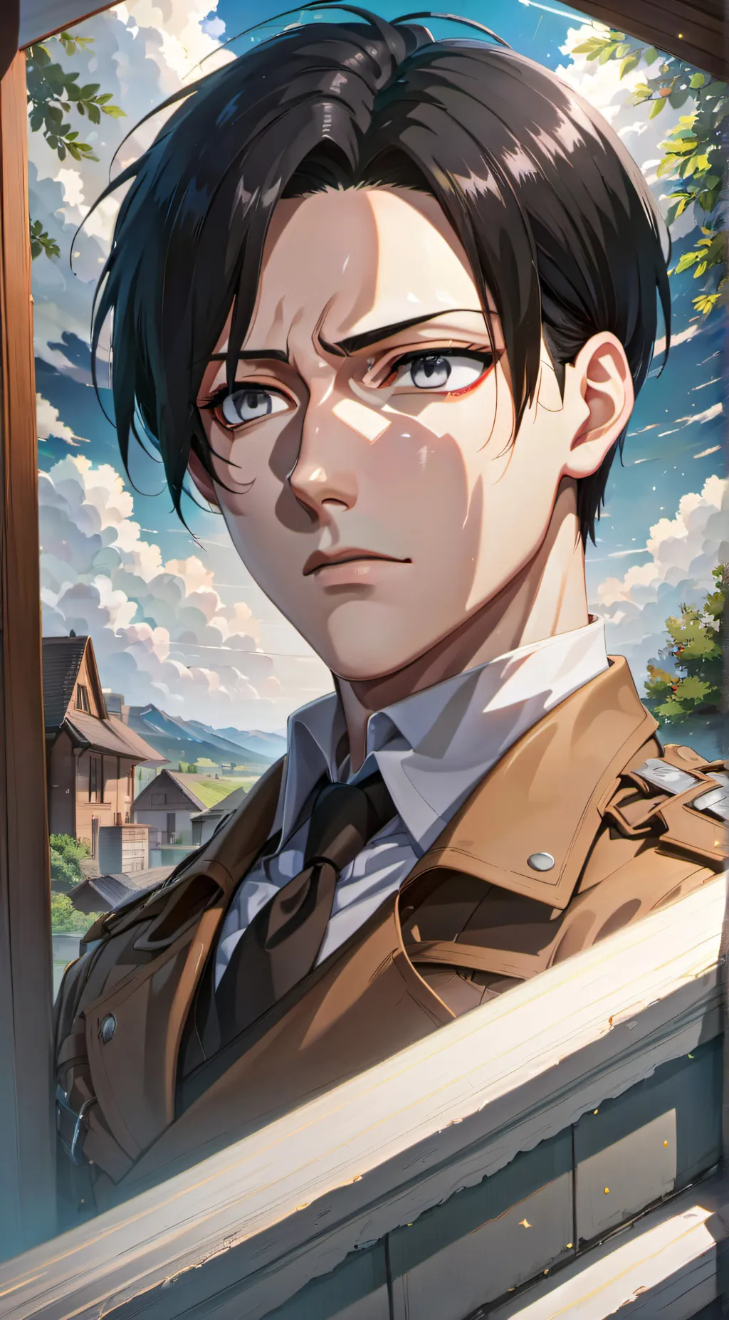 ai character: Levi Akerman background