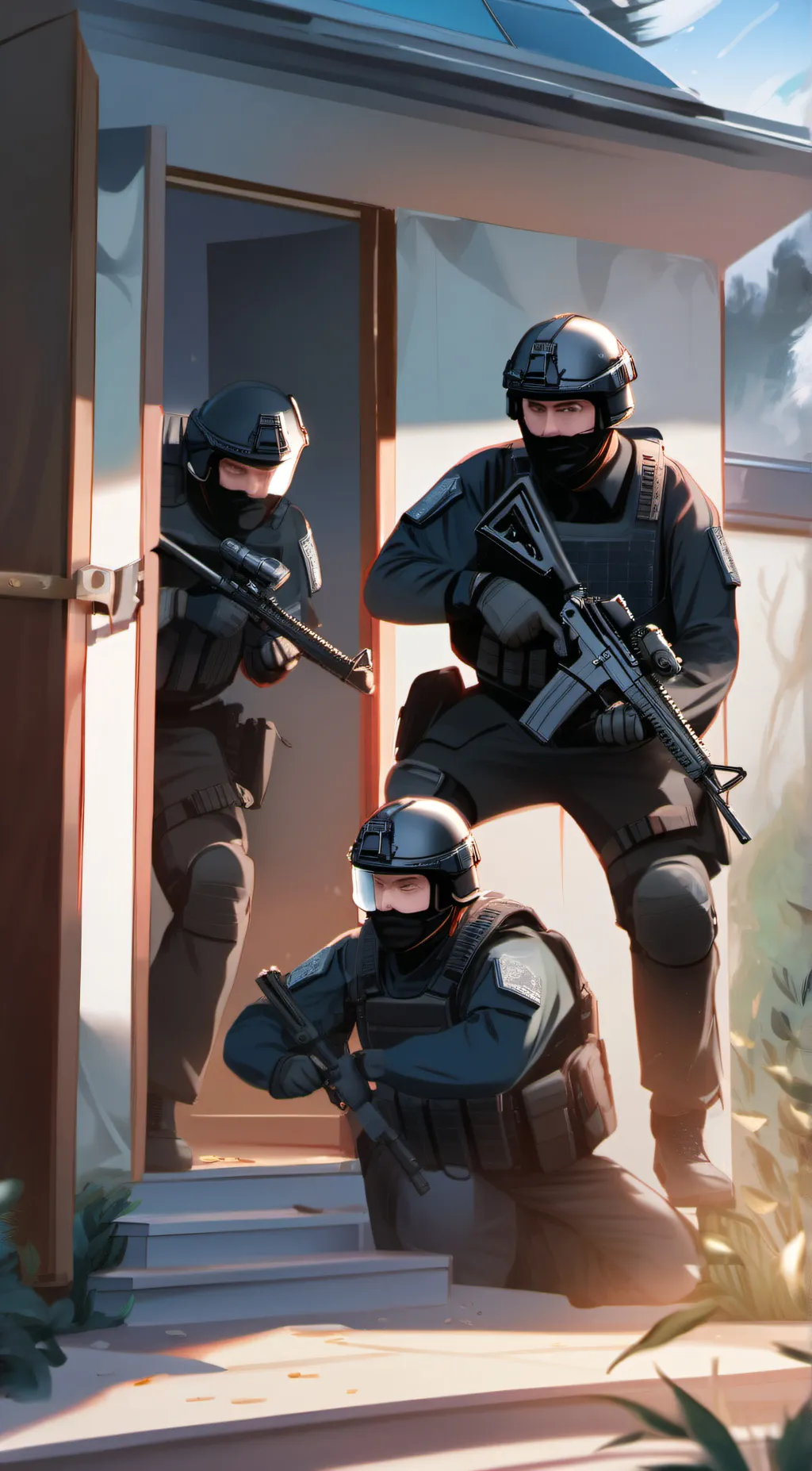 ai character: Swat Team background