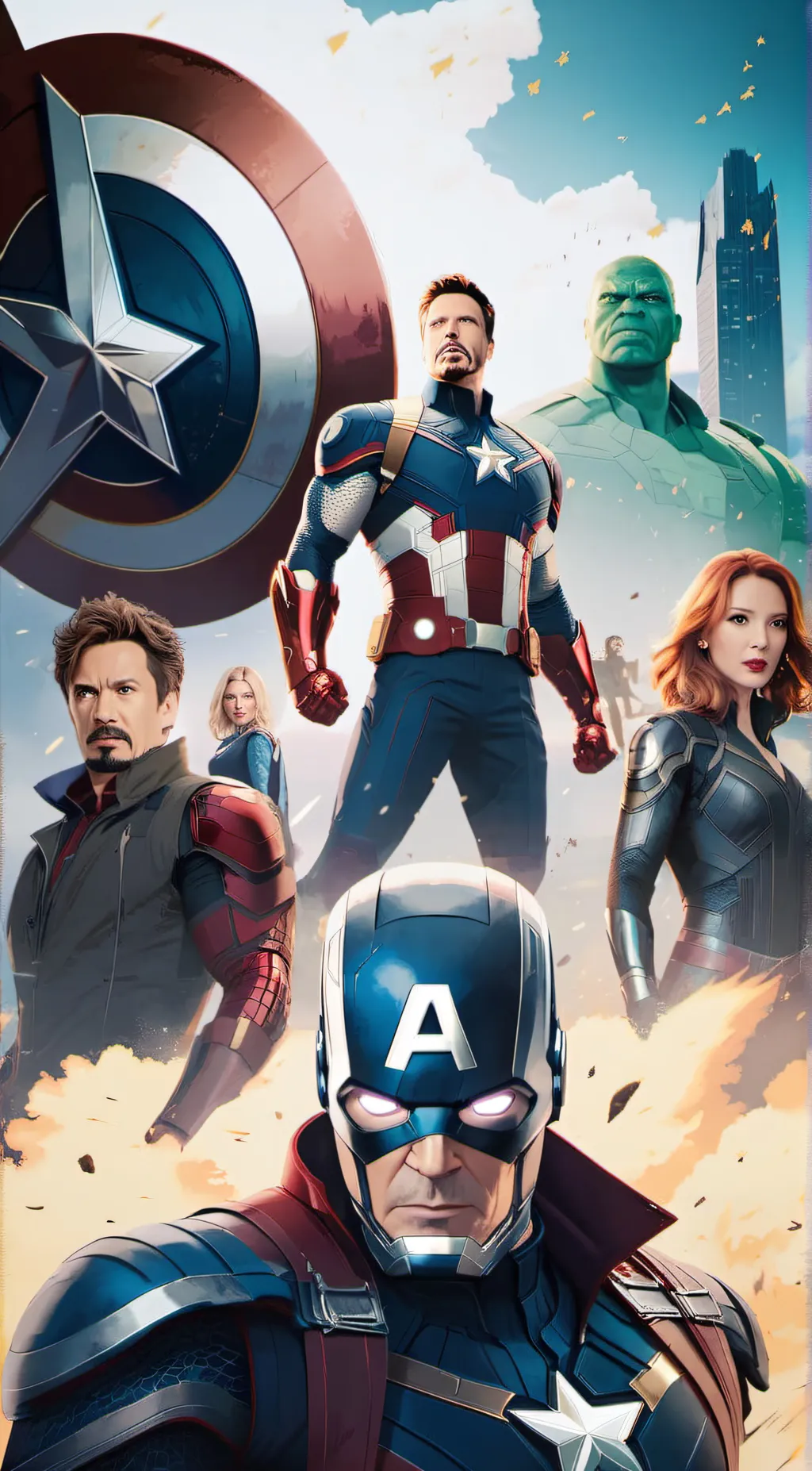ai character: Avengers background