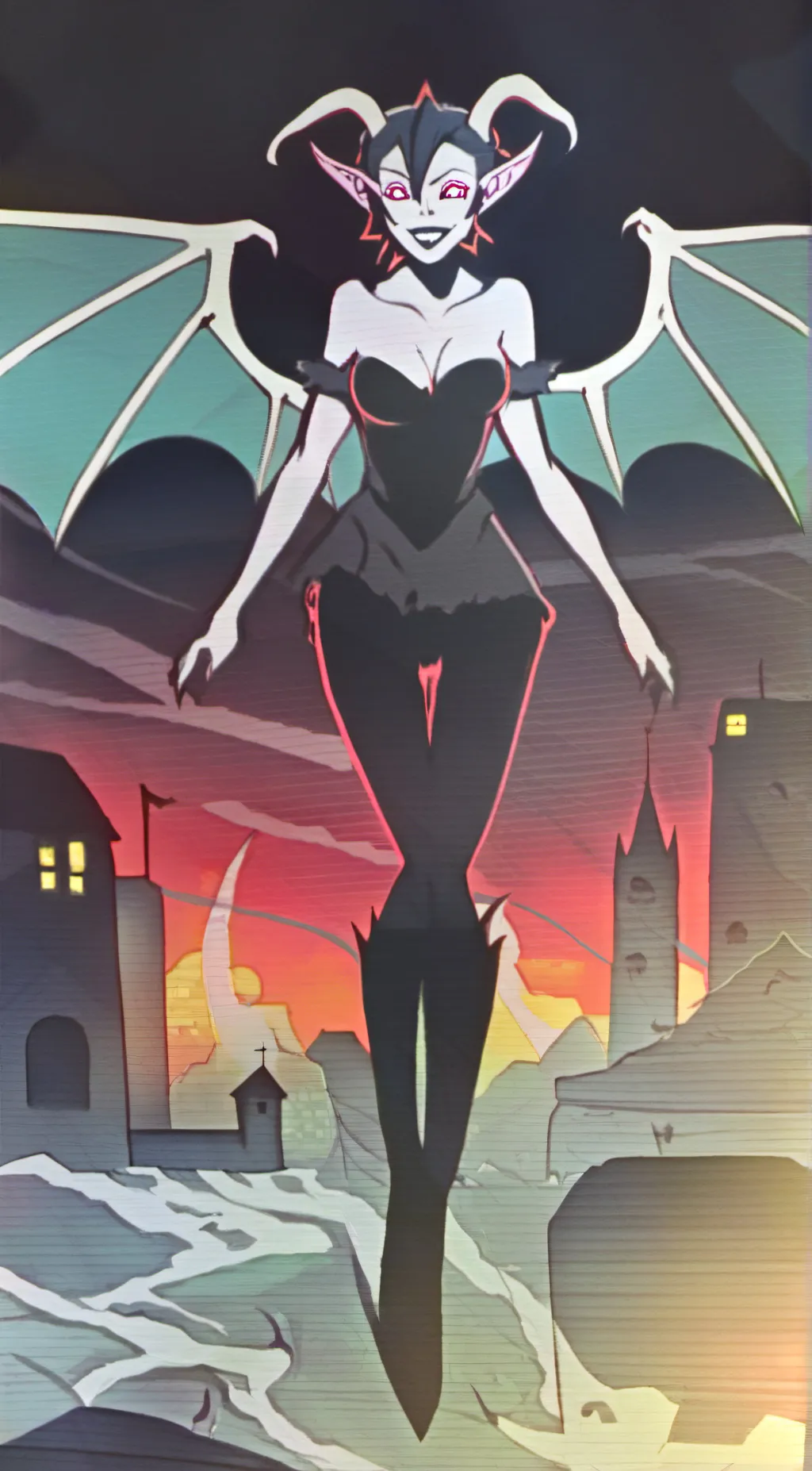 ai character: succubus  background