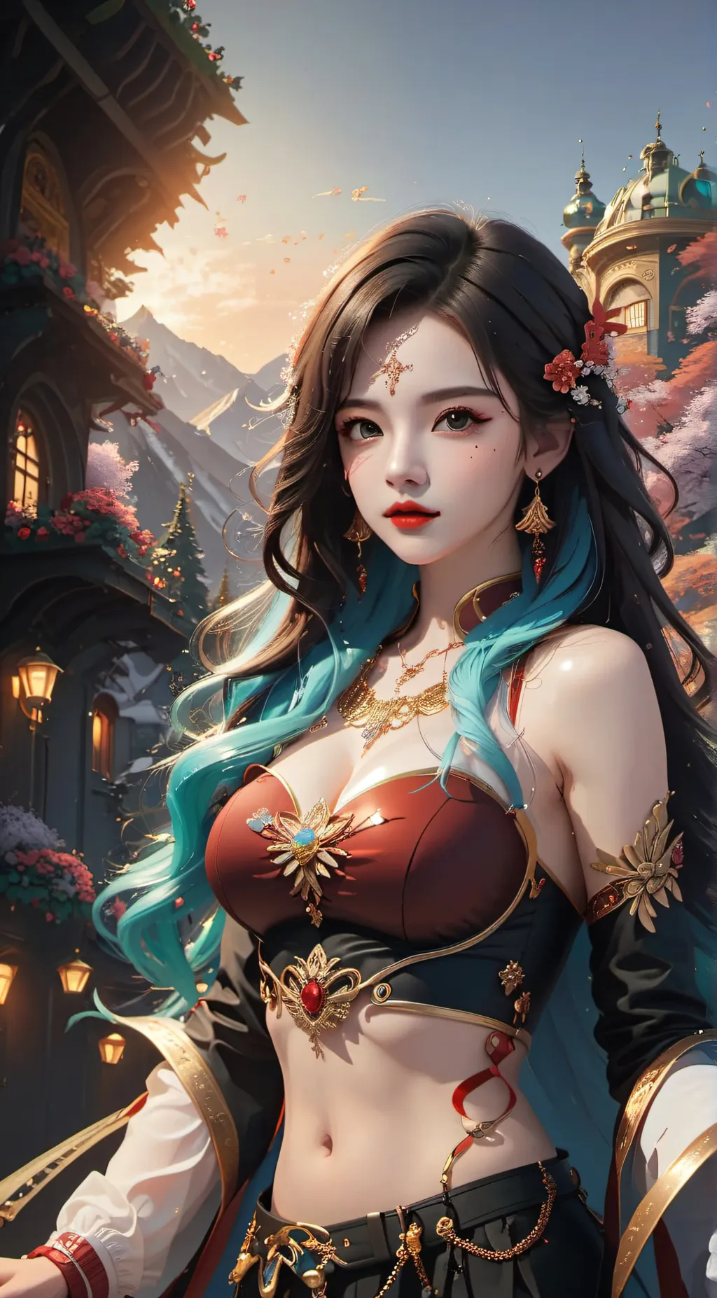 ai character: emrald background