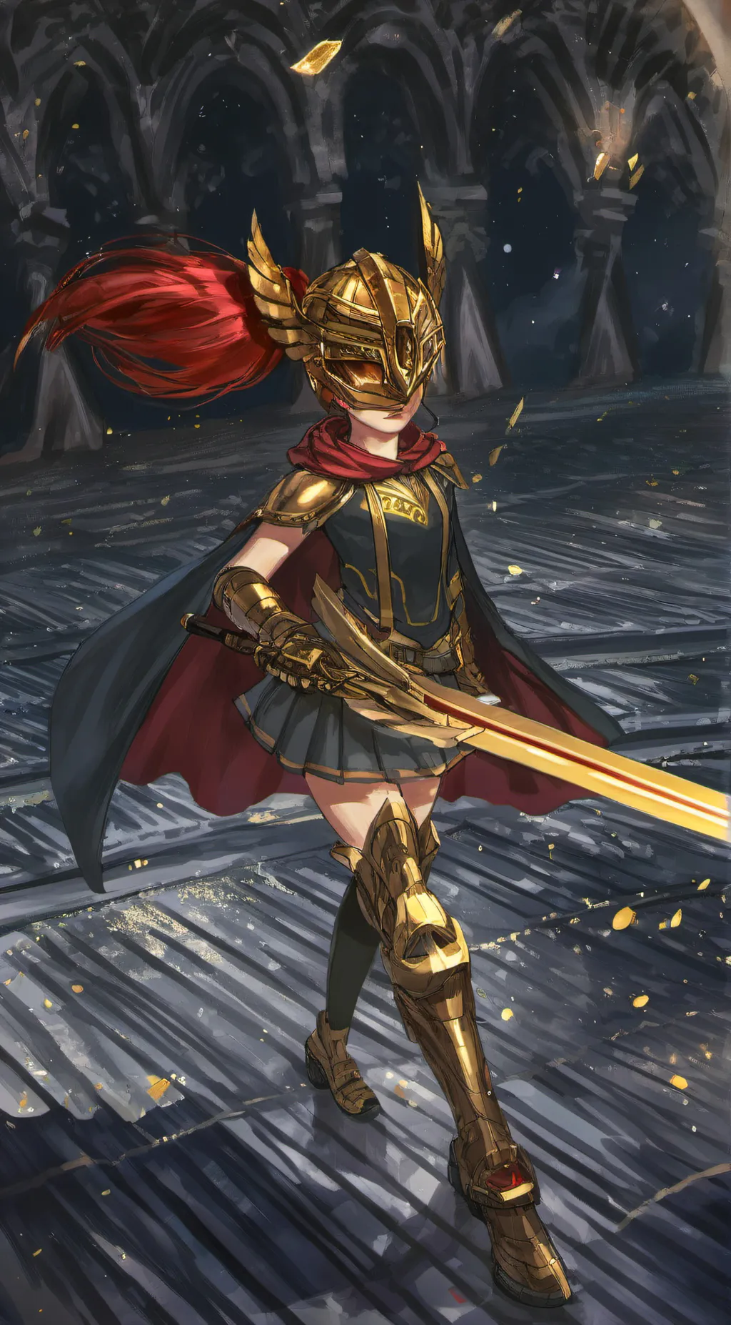 ai character: Melania  background