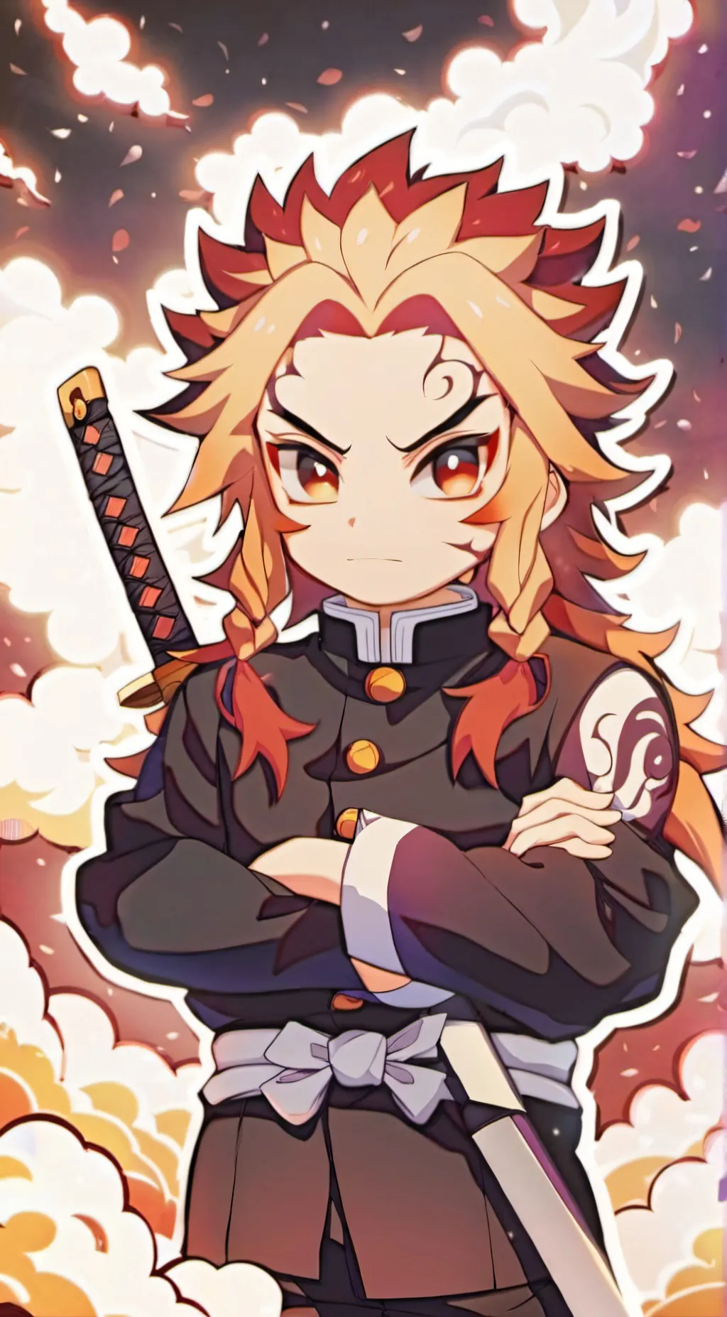 ai character: Kyōjurō Rengoku background