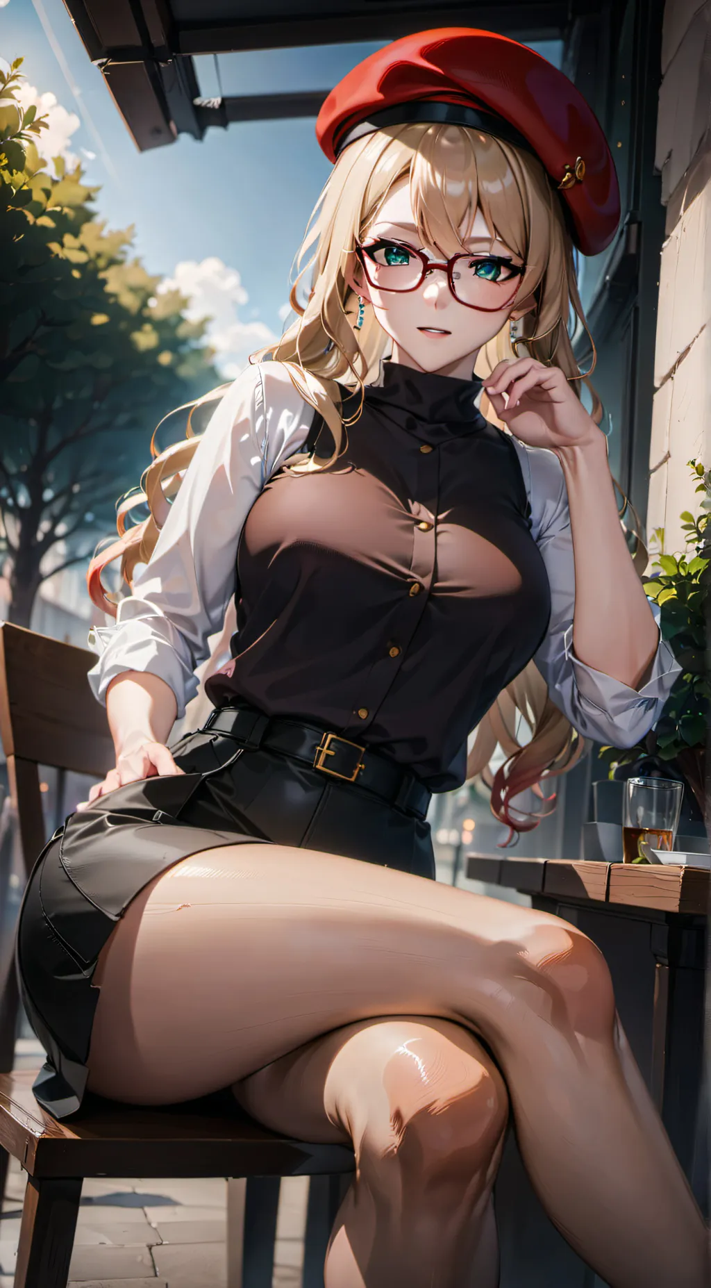 ai character: Older Harmony A. background