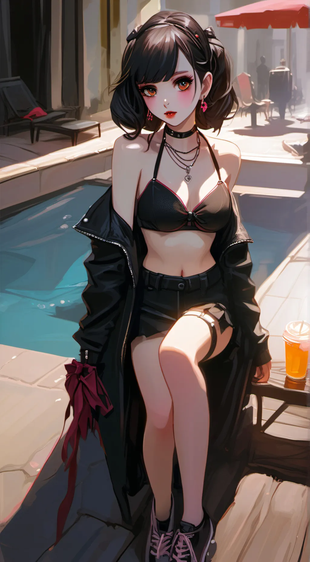 ai character: Luna background