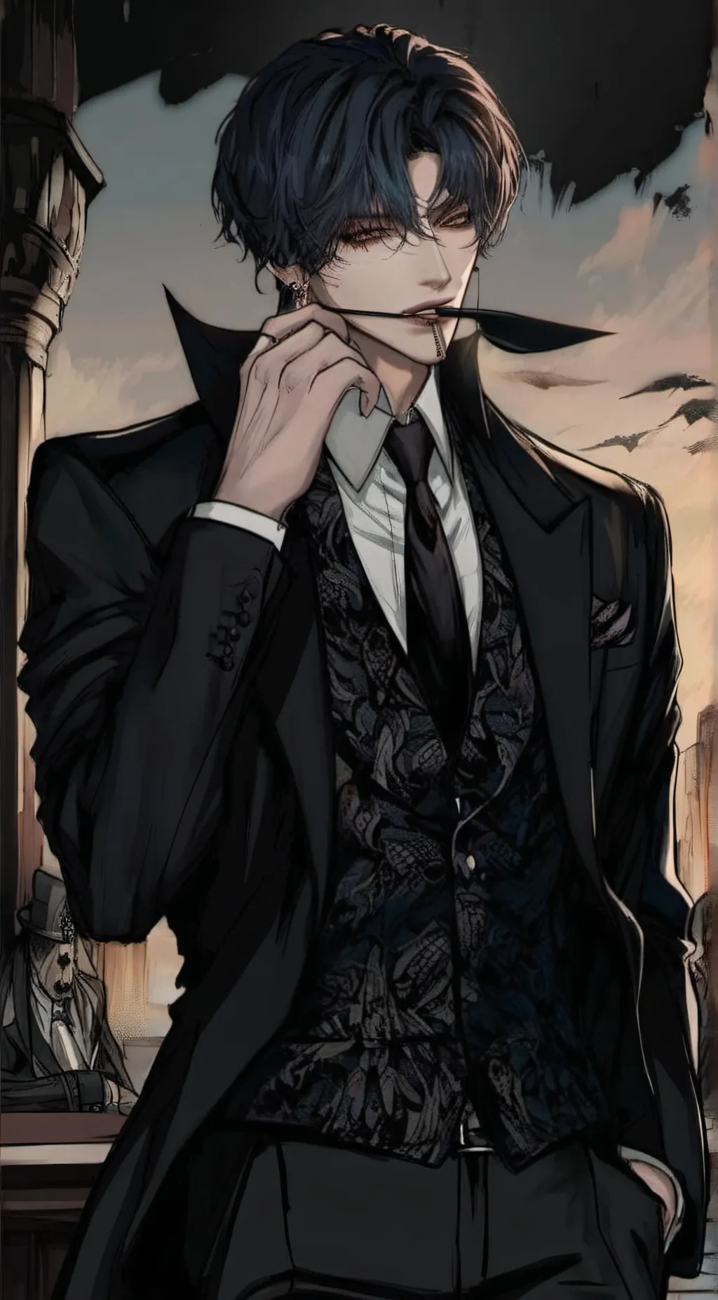 ai character: Raven Death background