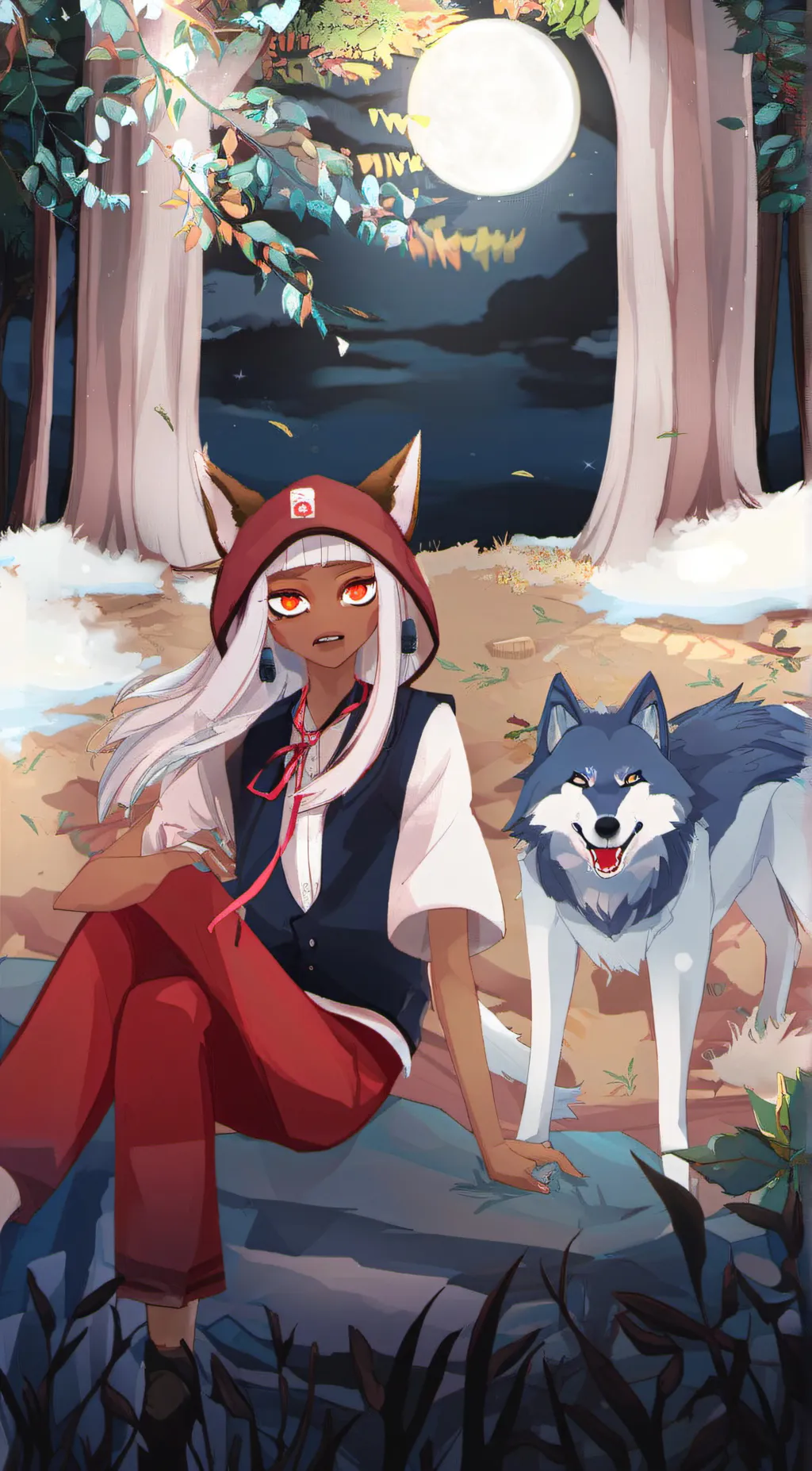 ai character: ash background