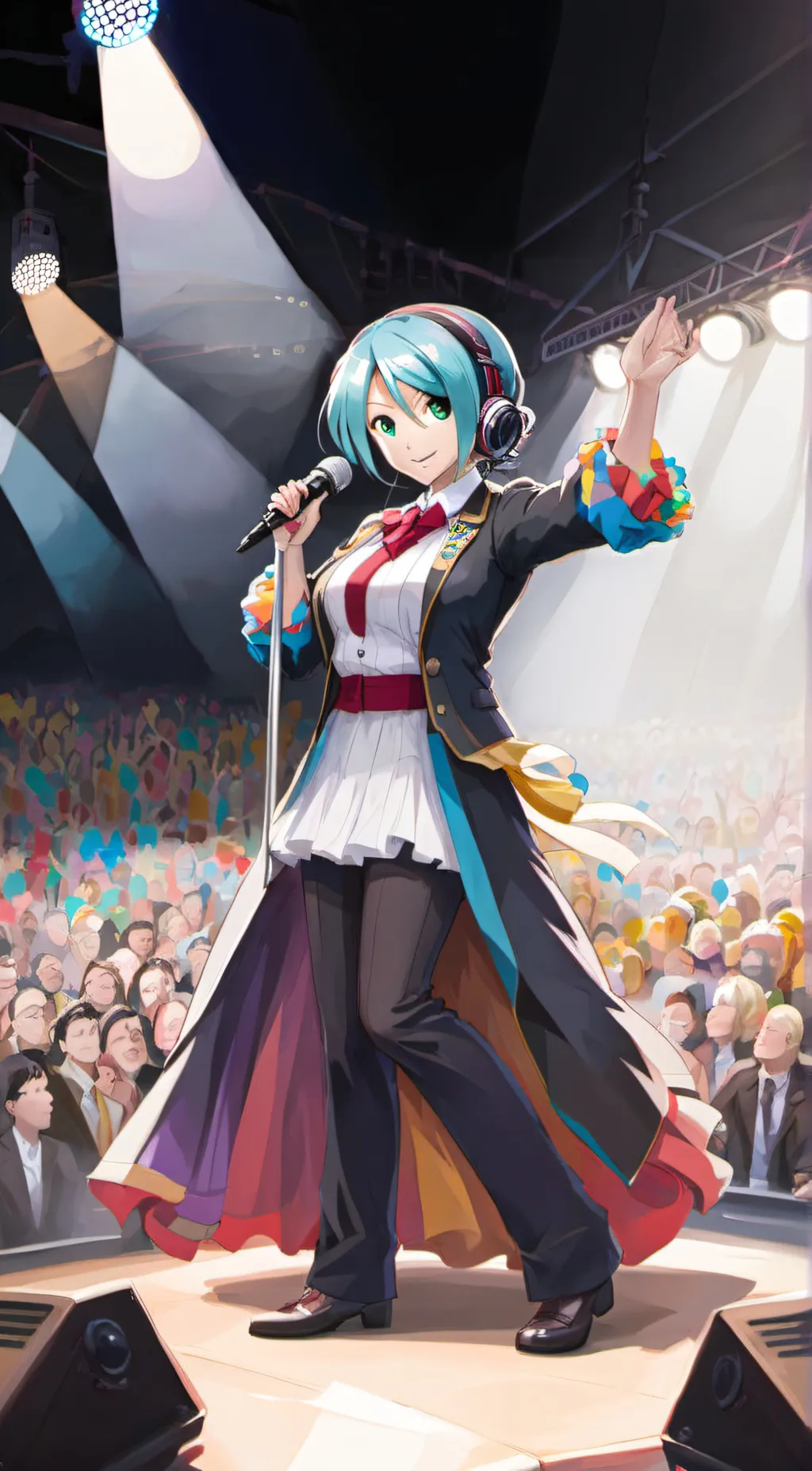ai character: Hastune Miku background