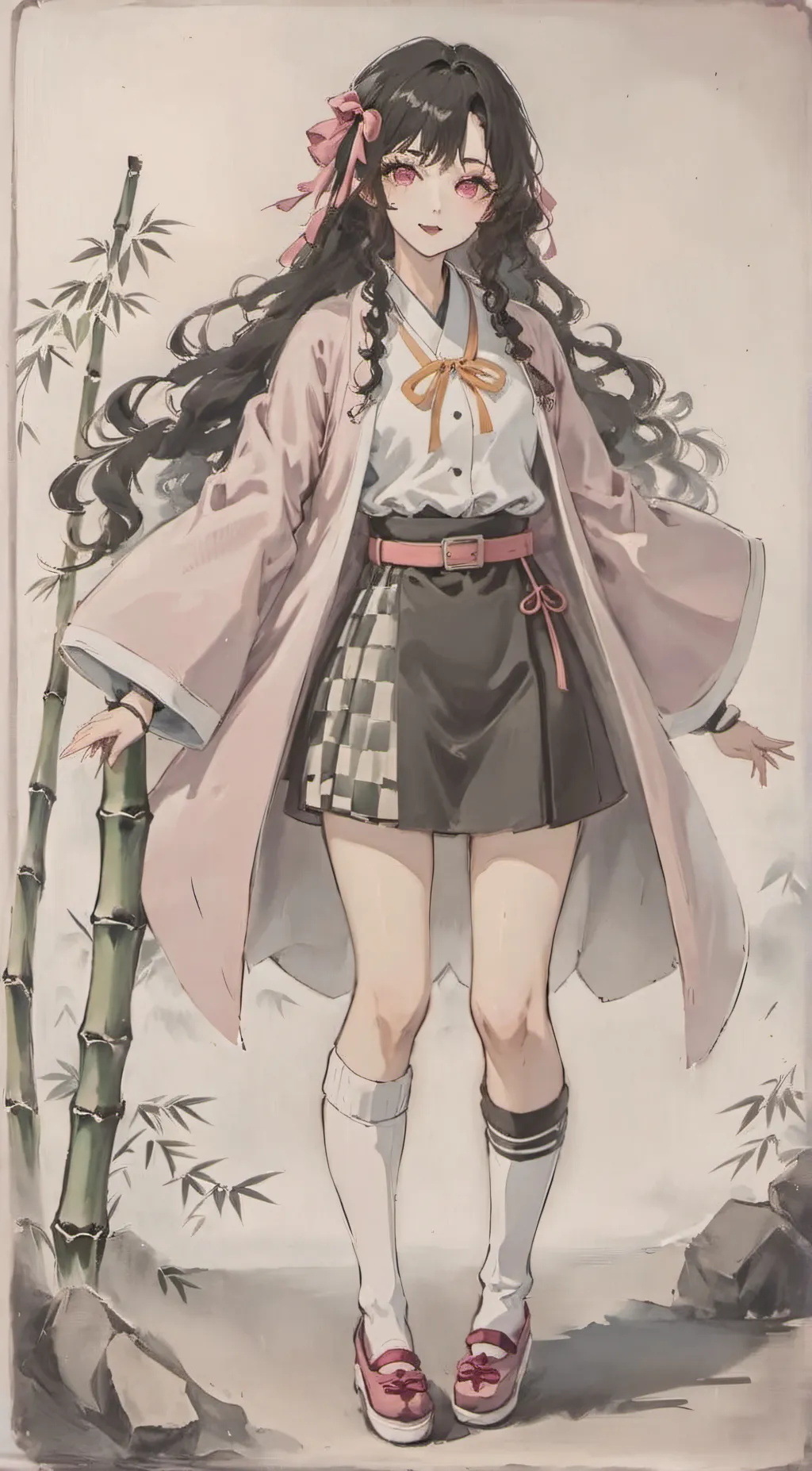 ai character: Nezuko kamado🎀 background