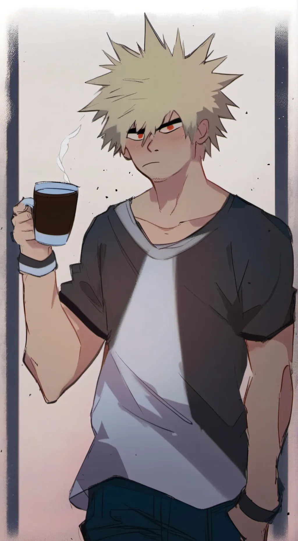 ai character: BAKUGO  background