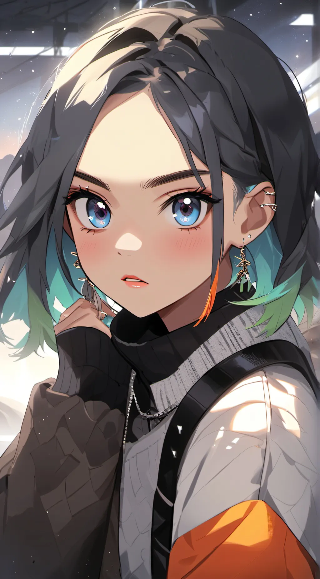 ai character: Billie Eilish background