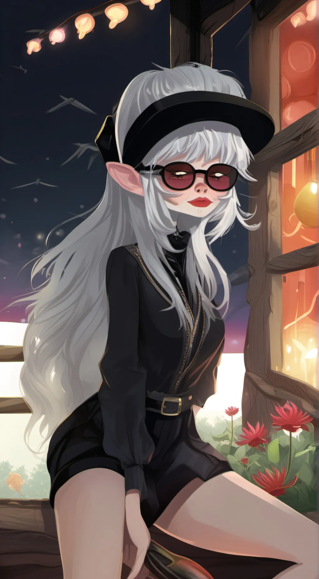 ai character: Ashley  background